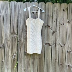 H&M Cream Cable Knit Dress